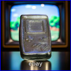 1 Troy Oz Retro Gamer Bar, Solid Silver, 999fs Handmade Collectible