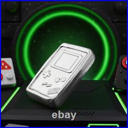 1 Troy Oz Retro Gamer Bar, Solid Silver, 999fs Handmade Collectible