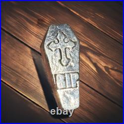 1 Troy Oz Solid Silver RIP Coffin 1 Troy Oz Solid Silver RIP Coffin
