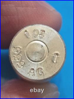 1 oz. 999 Fine Silver Bullet Bullion 1 Troy Ounce Solid Ag Uncertified
