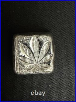 1 oz. 999 Fine Silver Square Bar MK Barz Mint COA California Maple Leaf