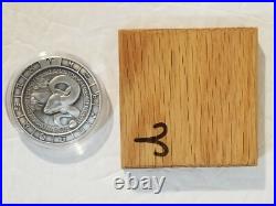 1 oz. 999 Fine Silver Zodiac Round Aries In a Solid Wood Box