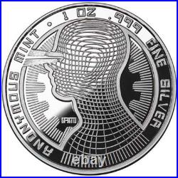 1 oz. 999 fine Solid Silver commemorative Bitcoin Guardian WithCOA Rare Digital AI