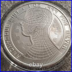 1 oz. 999 fine Solid Silver commemorative Bitcoin Guardian WithCOA Rare Digital AI