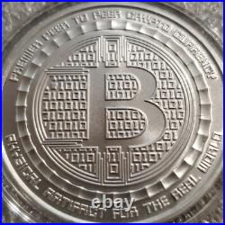 1 oz. 999 fine Solid Silver commemorative Bitcoin Guardian WithCOA Rare Digital AI
