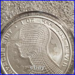1 oz. 999 fine Solid Silver commemorative Bitcoin Guardian WithCOA Rare Digital AI