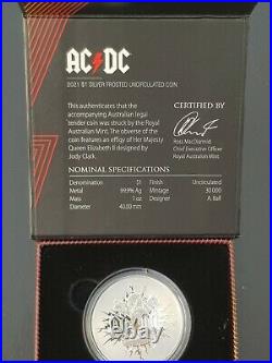 1 oz 99.9 Solid Silver uncirculated AC/DC ROYAL AUSTRALIAN MINT