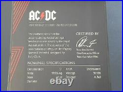 1 oz 99.9 Solid Silver uncirculated AC/DC ROYAL AUSTRALIAN MINT
