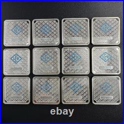 1 oz Geiger Silver Bar. 999 Fine Square Schloss Guldengossa Germany Ingot