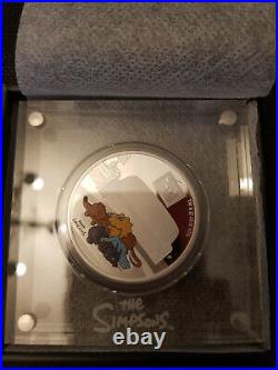 1 oz Solid Silver. 9999 PERTH MINT MAGGIE SIMPSON PROOF COIN