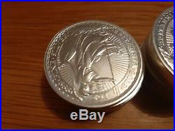 1 oz silver britannia coins 17 coins in total. Solid. 999 silver