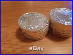 1 oz silver britannia coins 17 coins in total. Solid. 999 silver