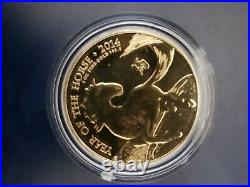 1 oz solid gold. 9999 year of the horse 2014