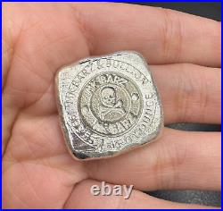1 tr/oz MK BarZ Eagle Stamped Square Hand Poured. 999 FS