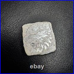 1 tr/oz MK BarZ Eagle Stamped Square Hand Poured. 999 FS