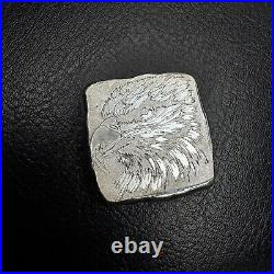 1 tr/oz MK BarZ Eagle Stamped Square Hand Poured. 999 FS