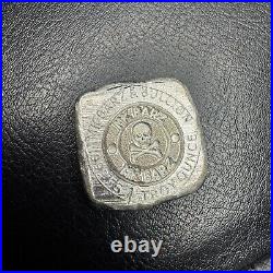 1 tr/oz MK BarZ Eagle Stamped Square Hand Poured. 999 FS