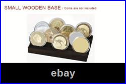 1 x Coin / Medal Solid Wood Display Stand For 1oz Silver or Gold Coins