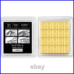 1gr 999.9 Fine Solid Gold Bullion ABC Mint Certified Ingot Bar in Capsule
