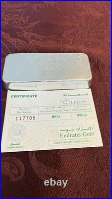 1kg Dubai solid silver bar, certificated and very rare 1kg Dubai solid silver bar, certificated and very rare