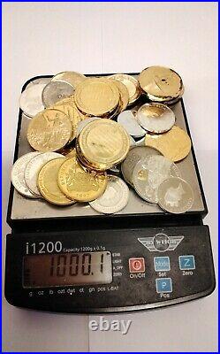 1kg SOLID STERLING SILVER COINS / MEDALS / STAMPS FOR BULLION INVESTMENT