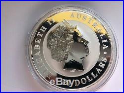 1kg Solid 999/1000 Pure 2014 Royal Australian Mint Silver Kookaburra Coin