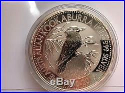 1kg Solid 999/1000 Silver Kookaburra Coin