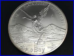1kg Solid 999 Pure Silver Mexican Libertad Bullion 2010 Coin. Mint. In Capsule