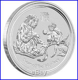1kg Solid Silver Lunar Series, Monkey. 999 Coin