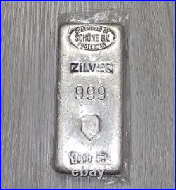 1kg silver bar 999 Pure Silver Solid bullion Schone bar 1 Kilo Metalor Pamp