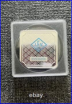 1oz Geiger Edelmetalle Silver Bar -Original Square Series in Capsule