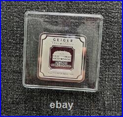 1oz Geiger Edelmetalle Silver Bar -Original Square Series in Capsule