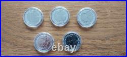 1oz x 5 / 2015 Queen Elizabeth, Solid Silver Britannia £2 Coin Free Capsule