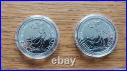 1oz x 5 / 2015 Queen Elizabeth, Solid Silver Britannia £2 Coin Free Capsule