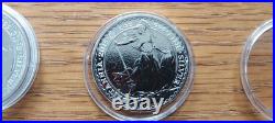 1oz x 5 / 2015 Queen Elizabeth, Solid Silver Britannia £2 Coin Free Capsule