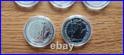1oz x 5 / 2016 Queen Elizabeth, Solid Silver Britannia £2 Coin Royal Mint