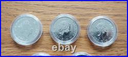 1oz x 5 / 2016 Queen Elizabeth, Solid Silver Britannia £2 Coin Royal Mint