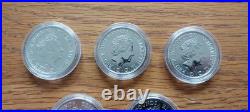 1oz x 5 / 2016 Queen Elizabeth, Solid Silver Britannia £2 Coin Royal Mint 1oz x 5 / 2016 Queen Elizabeth, Solid Silver Britannia £2 Coin Royal Mint