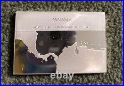 1st Ed.'74-'76 Franklin Mint Flags of UN Solid St Silver USA, Can, Mex, Panama