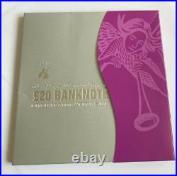 2000 Millennium £20 Banknote and £5 Solid Silver Crown Set in Album Complete