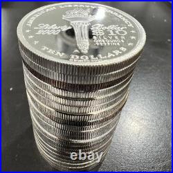 2000 NORFED $10 1oz 999 FINE SILVER FROSTY PROOF-LIKE BU Type III? In CAPSULE