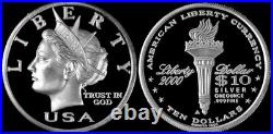2000 NORFED $10 1oz 999 FINE SILVER FROSTY PROOF-LIKE BU Type III? In CAPSULE