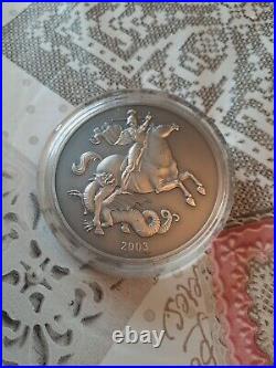 2003 Annual History Commemorative 5oz Solid Silver Antique Coin