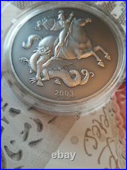 2003 Annual History Commemorative 5oz Solid Silver Antique Coin