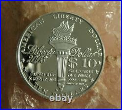 2003 NORFED $ 1 oz. 999 FINE SILVER FROSTY PROOFLIKE FROM FEDERAL IMPOUND 11c