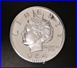2004 NORFED $ 1 oz. 999 FINE SILVER FROSTY PROOFLIKE FROM FEDERAL IMPOUND A14