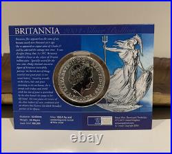 2004 Royal Mint Britannia 1 Oz Solid Silver Coin In Original Presentation Card