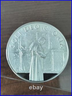2005 Knights Of Malta, 1 oz, Solid Silver Coin, 100 Liras