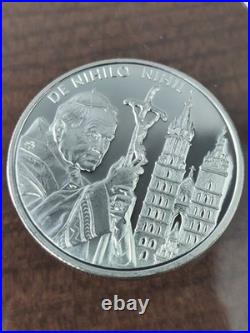 2005 Knights Of Malta, 1oz Solid Silver, Proof Coin, 100 Liras