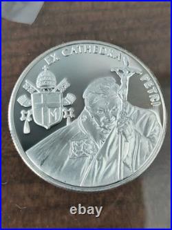2005 Knights Of Malta, Solid Silver, 1 oz Coin, 100 Liras
